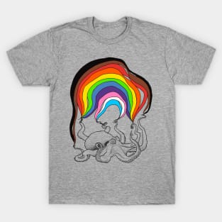 Octopus with Rainbow T-Shirt